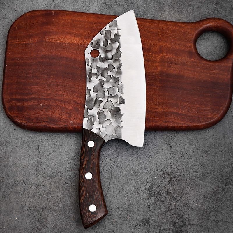 锋利龙泉庖丁切菜刀家用切片不锈钢锻打厨师专用菜刀