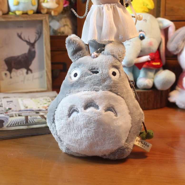 日单宫崎骏动画周边可爱龙猫卡包公交卡拉拉伸毛绒布艺类玩具