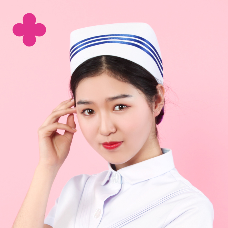 护士大礼拜手术室帽子燕帽平纹护士长不易变形加杠医护制服