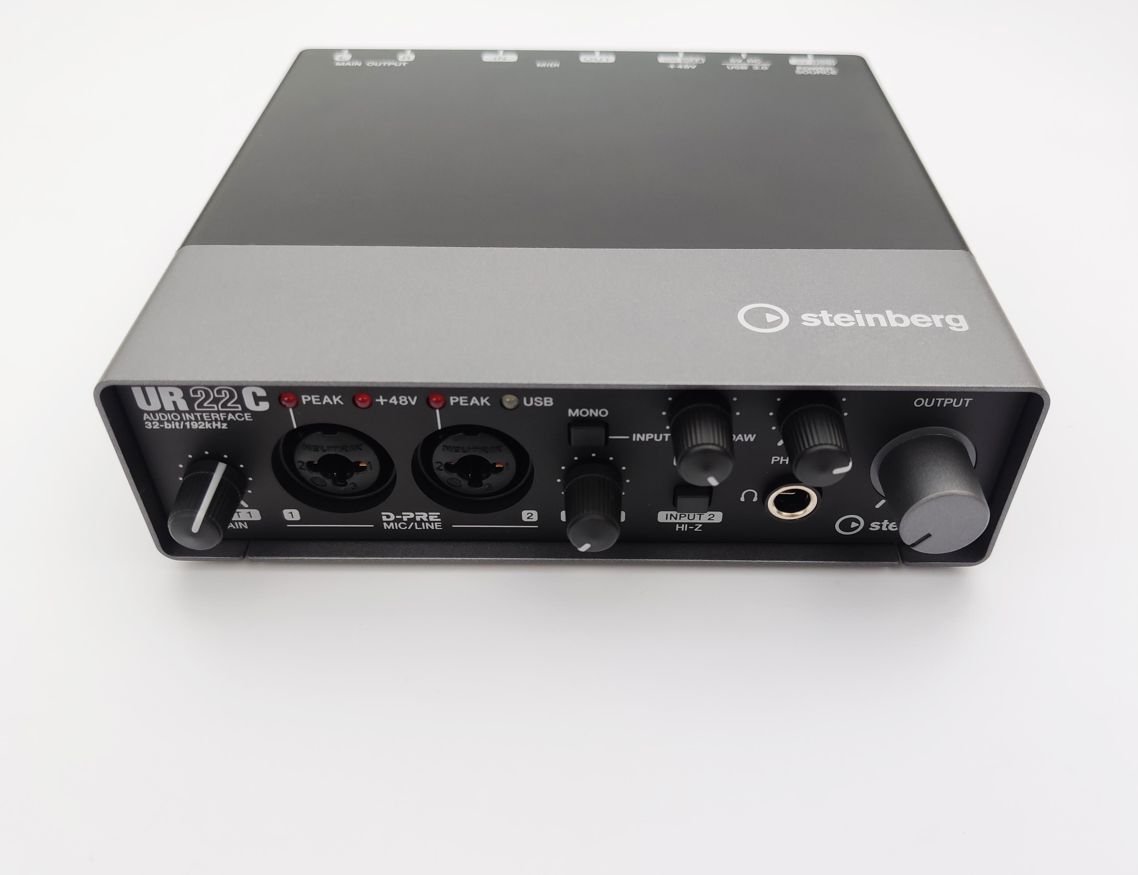 yamaha雅马哈ur22c外置usb30录音编曲混音后期音频声卡接口