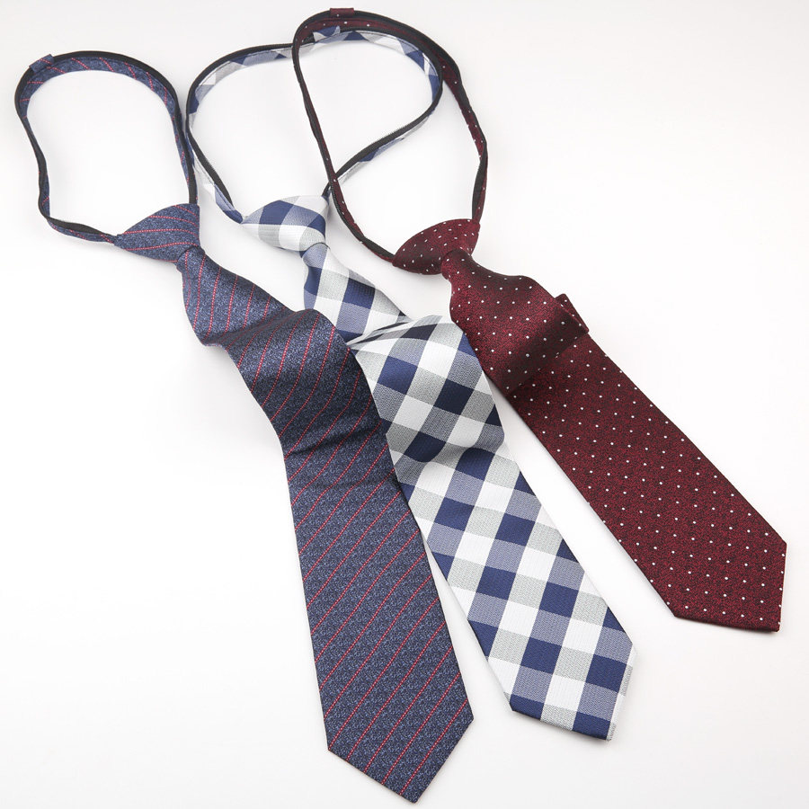 男正人潮懒人单位宽版方便拉得易拉得8cm结婚领带