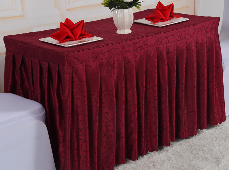 特价包邮展台会议室桌布台裙桌方形长条桌套酒店桌布