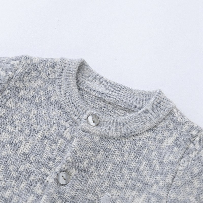 英氏婴儿衣服保暖上衣儿童秋衣羊毛毛衣针织衫保暖上装