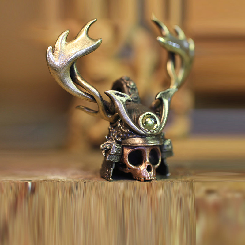 统治者白木黑冰原创设计系列智慧猴骨s925纯银项坠