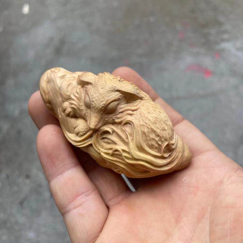 狐狸把玩随身品男礼品木工艺件原手把梅花木雕木雕