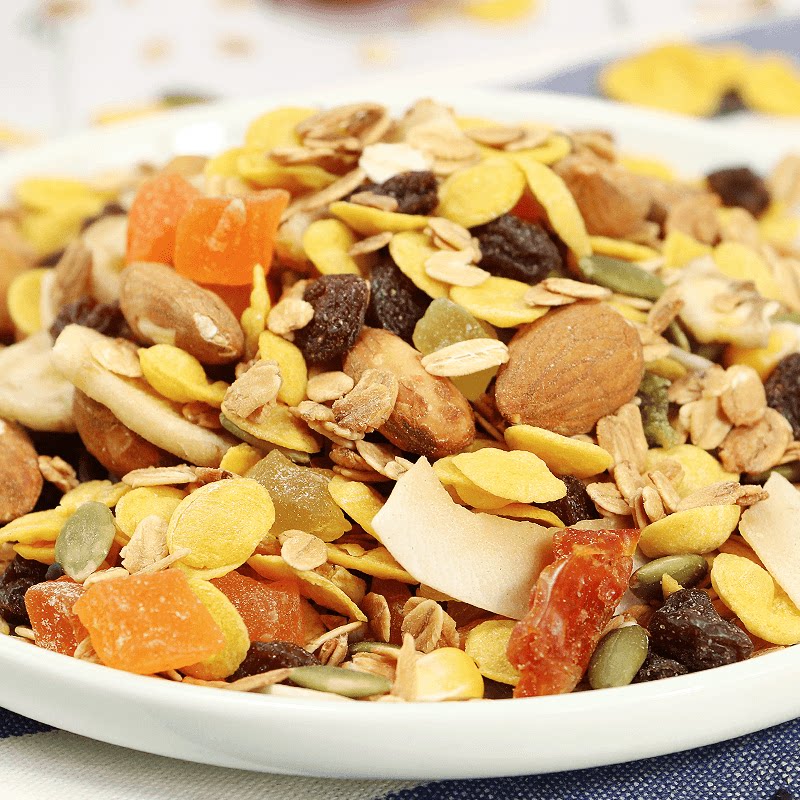 烘焙混合坚果水果燕麦片即食冲饮谷物早餐代餐干吃营养粥免煮冲泡