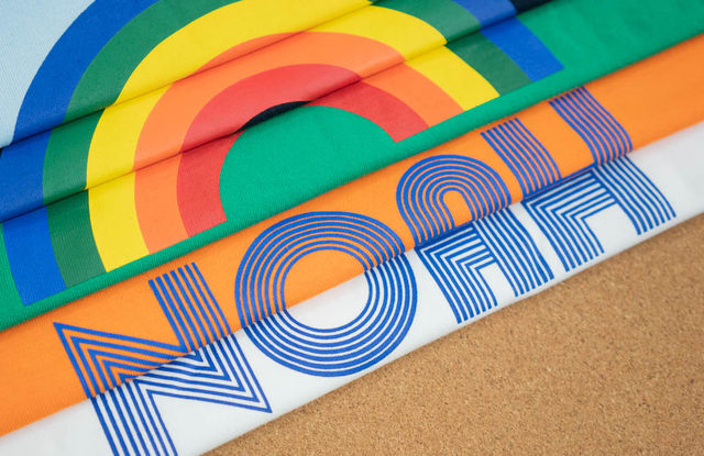 Spot nuri efforts 19SS NOAH rainbow short-sleeved T-shirt noah RAINBOW SHOP TEE Spot nuri efforts 19SS NOAH rainbow short-sleeved T-shirt noah RAINBOW SHOP TEE