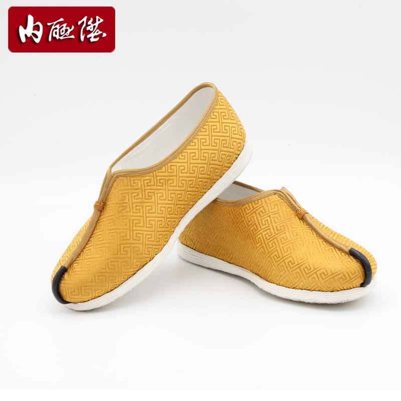 内联升僧鞋罗汉居士禅意男鞋修鞋和尚夹鞋手工布鞋