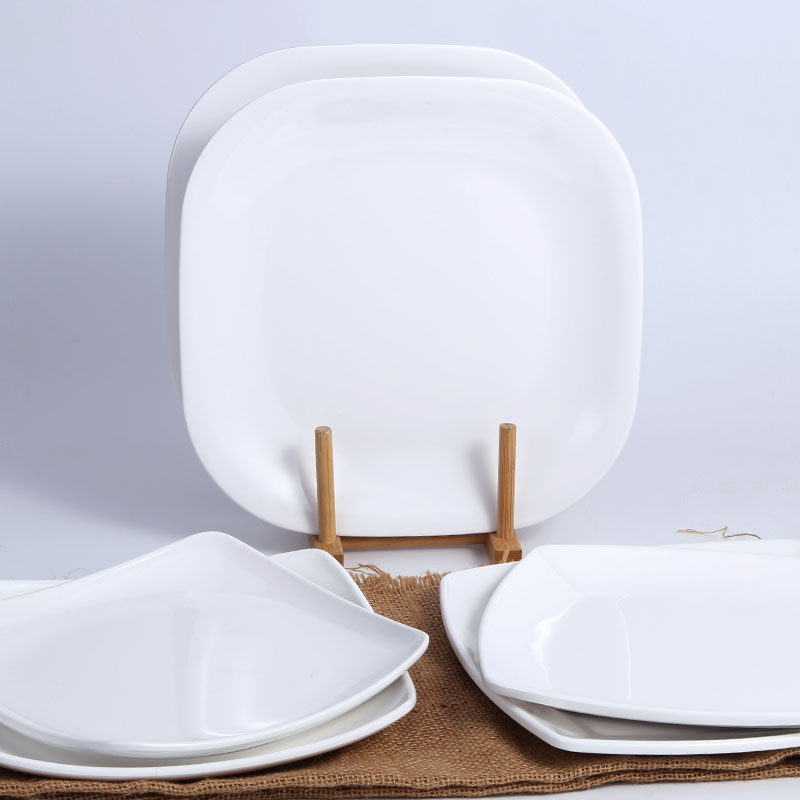 方形餐盘密胺四方盘子仿瓷饺子盘饭盘塑料盘菜盘盘