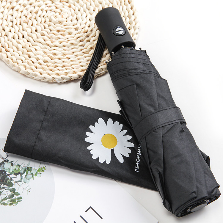 防晒折叠伞密度黑胶加厚伞布高密度二用晴雨伞遮阳伞