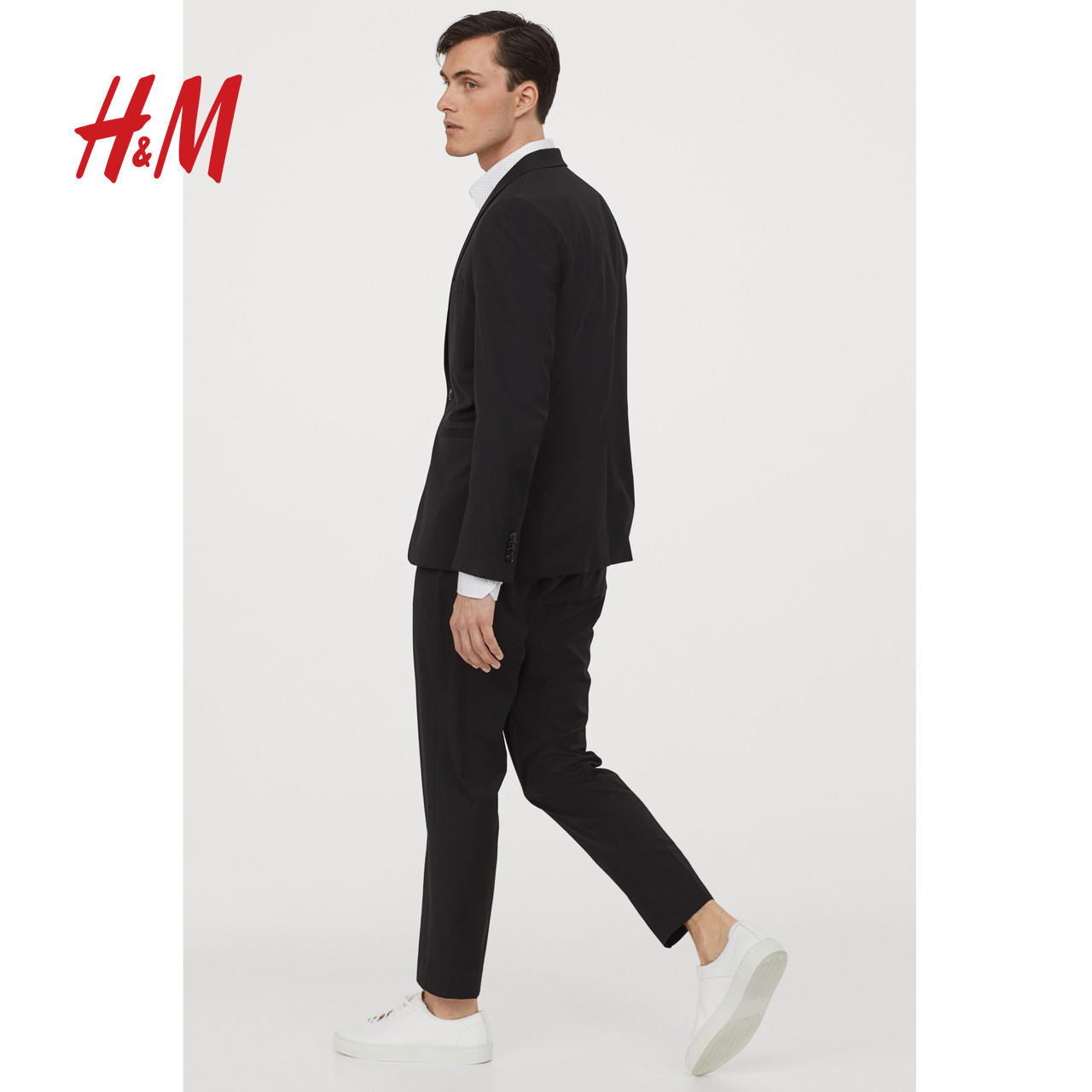 hm男装休闲西装2020秋冬新款西服上身帅气西服