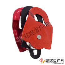 PETZL climbing P65A double pulley TWIN working load 12kN efficiency 97% 450g 450g diameter 51mm lifting