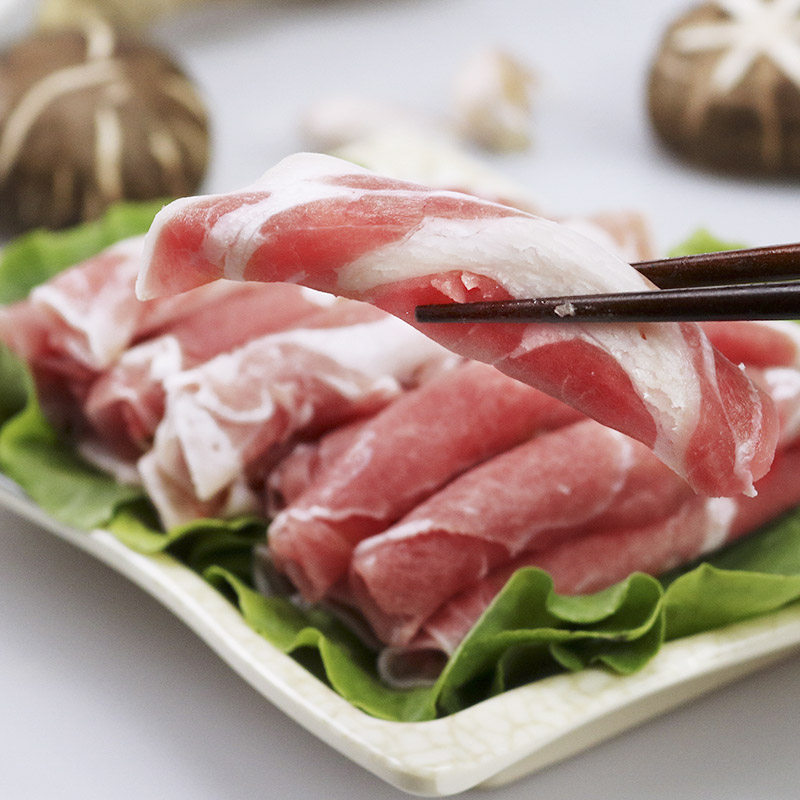 羊肉羔羊肉片200g新鲜冷冻肉卷肥羊火锅食材羊肉卷