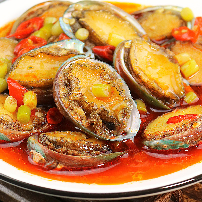 香辣鲍鱼麻辣220g海鲜即食罐装小罐头熟食小吃鲍鱼