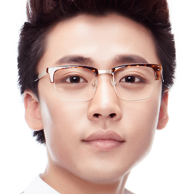 男士休闲教授成熟稳重板材近视镜架商务商务办公眼镜架