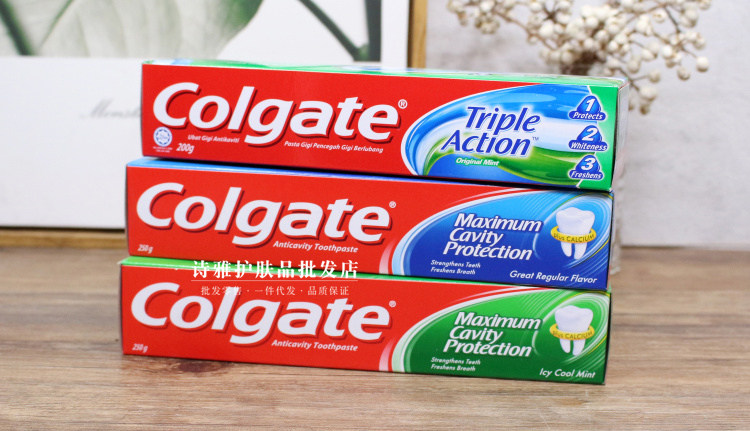 清新进口colgate高露洁口腔防护薄荷型牙膏250g口气牙膏