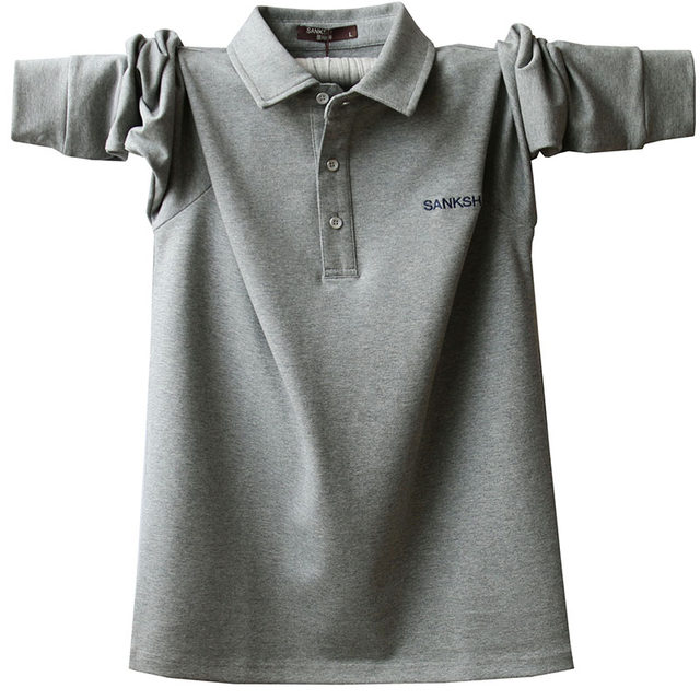 Men's cotton long sleeve T-shirt lapel POLO shirt plus fertilizer XL loose spring and autumn clothes middle-aged father men's clothing Men's cotton long sleeve T-shirt lapel POLO shirt plus fertilizer XL loose spring and autumn clothes middle-aged father men's clothing
