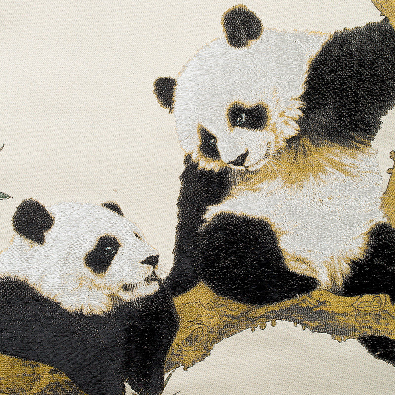 其乐融融蜀锦卷轴中国风特色手工艺品送老外礼品装饰挂画国画