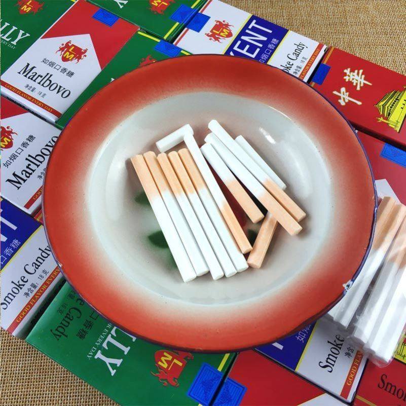 零食怀旧香烟糖酸酸甜儿时小时候童年如烟香口传统糖果