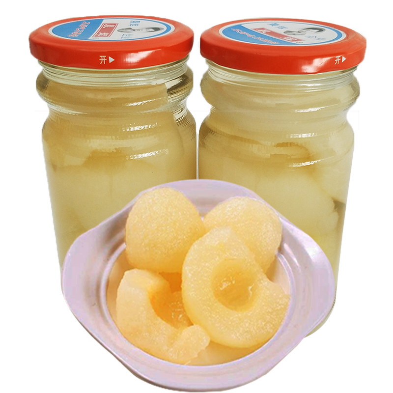 罐头晨辉雪梨脆爽甘甜冰糖糖水梨子510gx6瓶装水果罐头