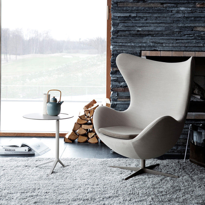 北欧简约休闲椅鸡蛋蛋壳转椅电脑椅设计师创意老虎沙发椅