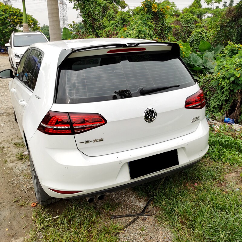 尾翼适用于大众高尔高尔夫侧翼改装rline款式mk7尾翼