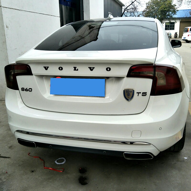 沃尔沃尾翼20112019款s60s60l改装专用打孔烤漆尾翼