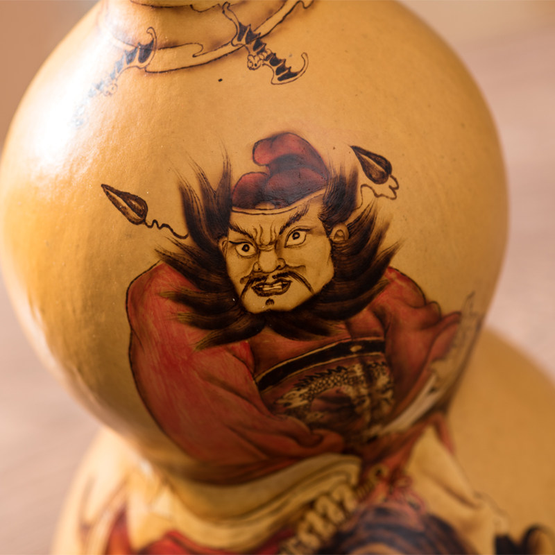 葫芦家居钟馗镇烙画头大龙头大书房调解风水装饰葫芦