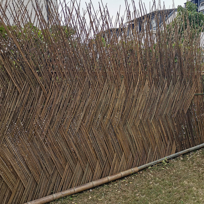 编织篱笆隔断栏杆花园围栏栅栏竹片围墙竹竿大型篱笆