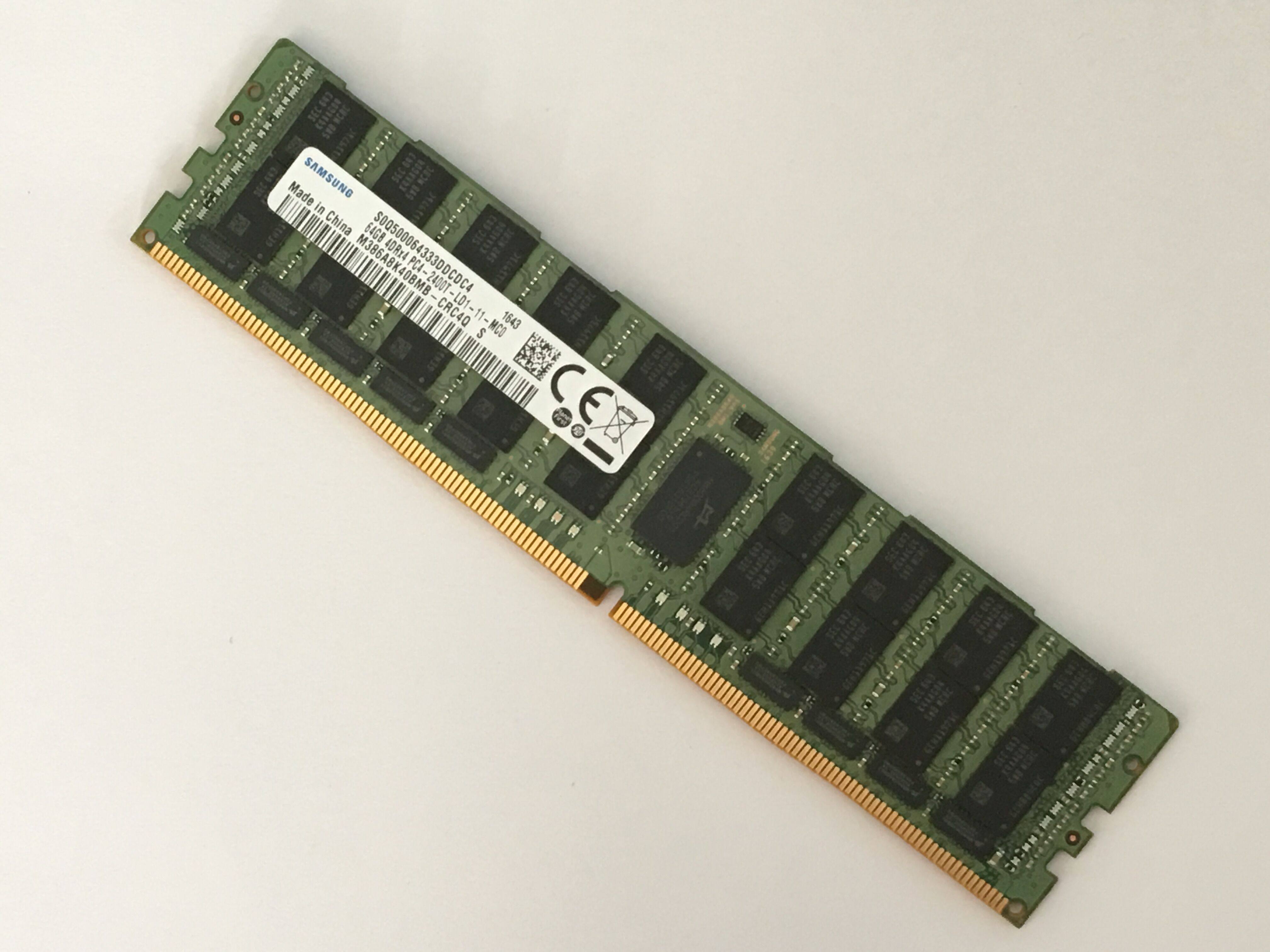 全新三星64g4drpc4-2400tddr4eccreglrdimm服务器内存