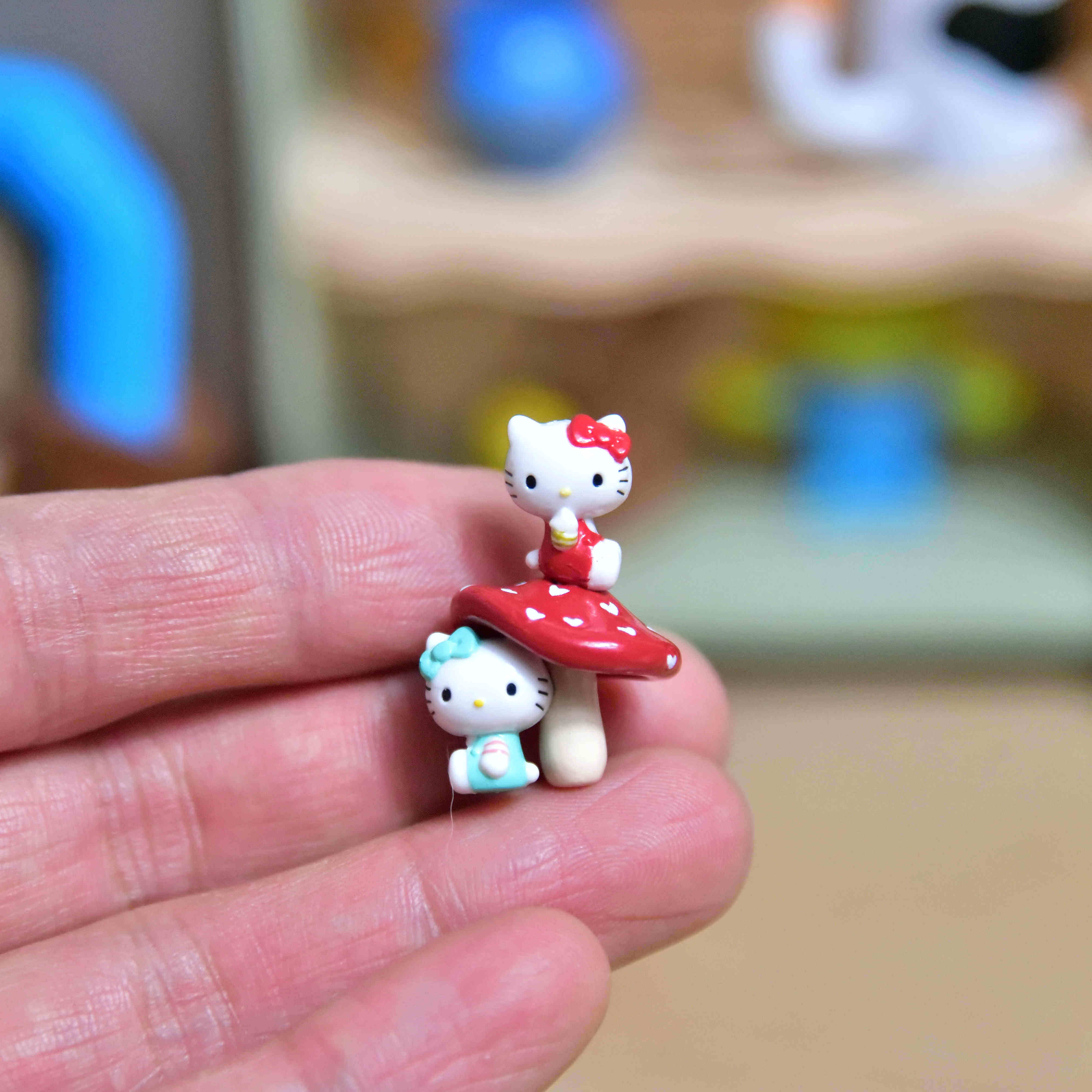 36原单散货kitty迷你公仔凯蒂猫迷你玩偶模型摆件diy