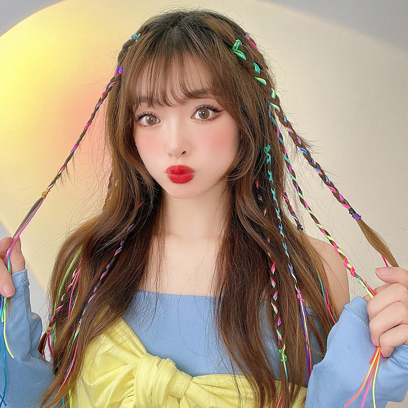 编发头饰发绳女绳子带头丝带彩色绳儿脏脏彩绳发饰