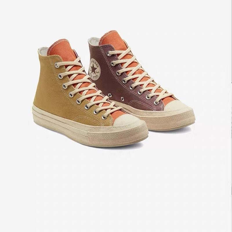 匡威环保renew拼接粉蓝高低冰激凌色帆布鞋男女帆布鞋