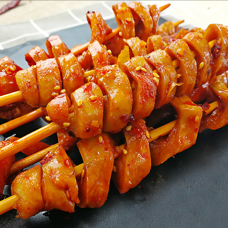 湘山香辣烤面面筋40包儿时怀旧辣条素肉休闲食品素肉