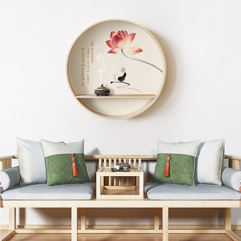 新中式禅意装饰画墙壁挂件客厅玄关墙面挂饰茶室现代装饰画
