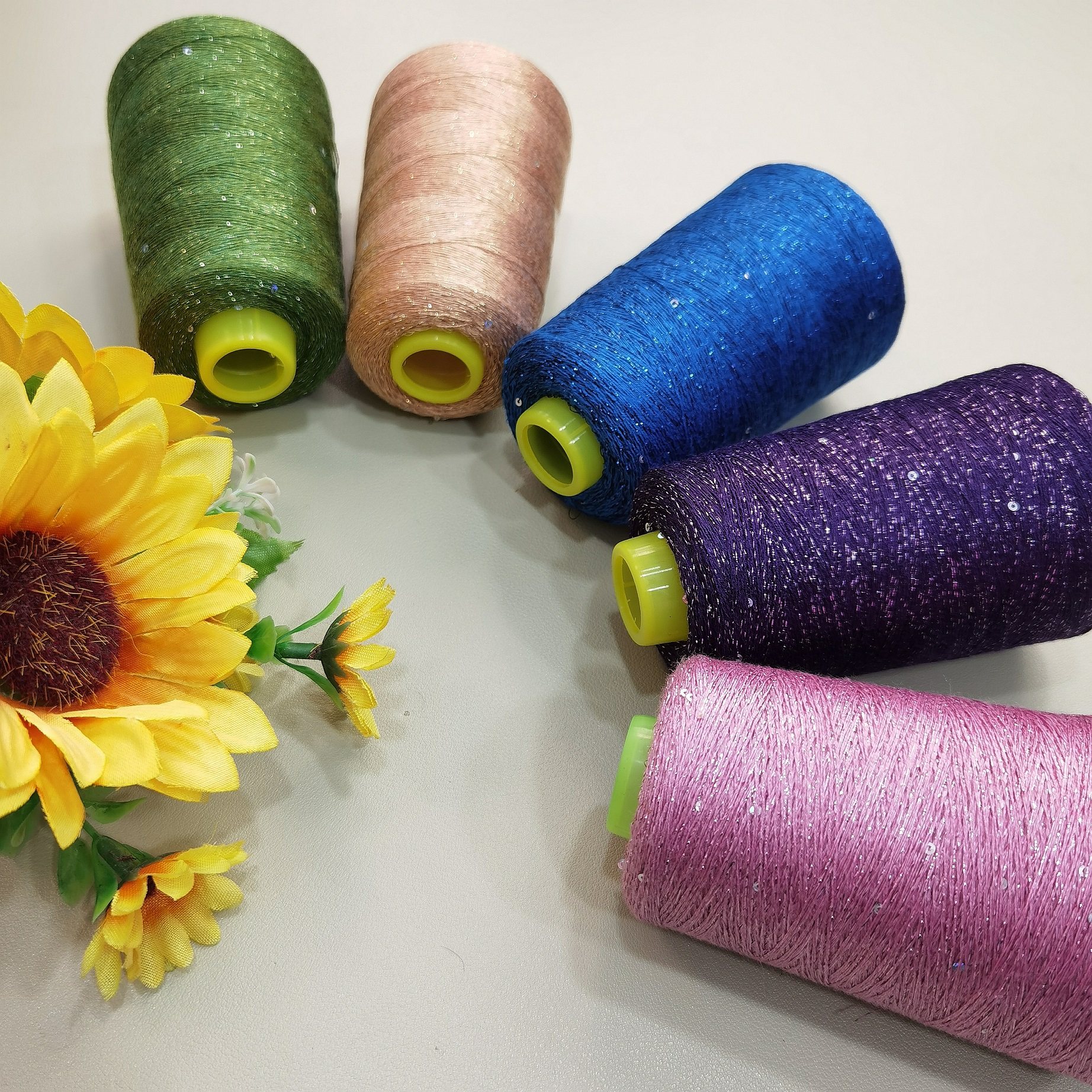 毛线猫猫亮片蚕丝细线钩针针棒手工编织diy毛线