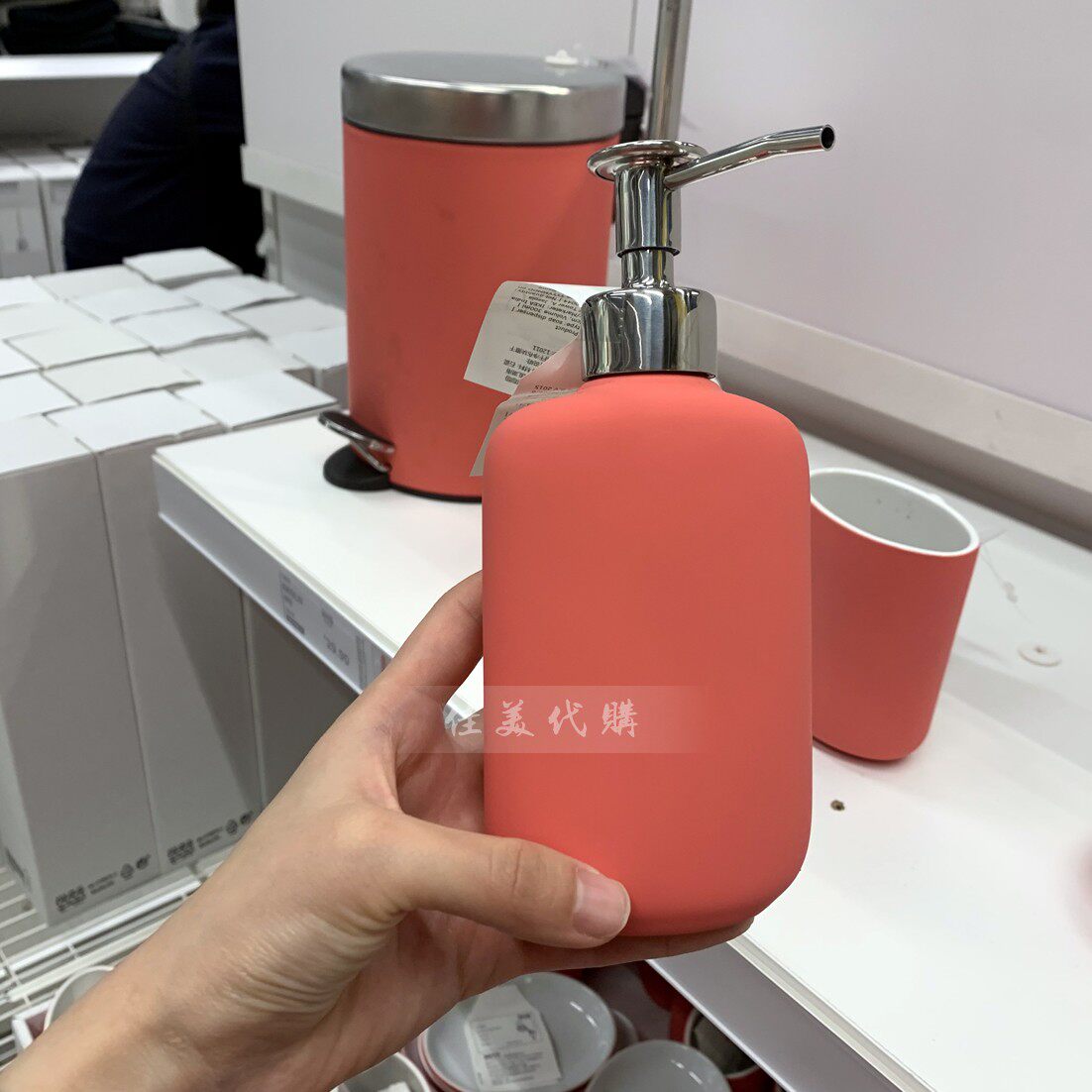正品ikea宜家国内代购ekoln伊空皂液乳液器石皂液器