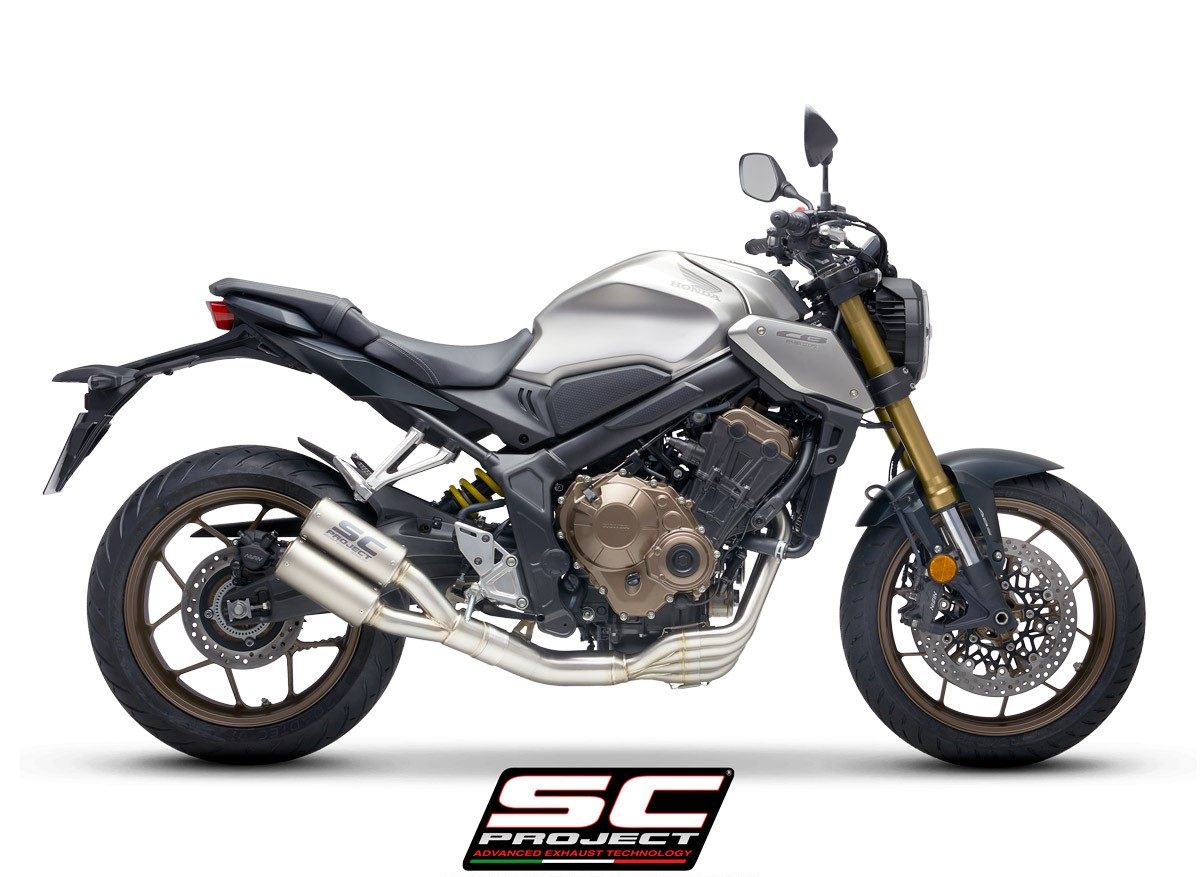 适用于本田cbr650r crt双管全段排气改装 cb650r 重g社sc排气改装