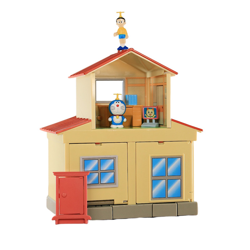 哆啦大雄家模型手办机关任意门场景切换儿童玩具生日手办