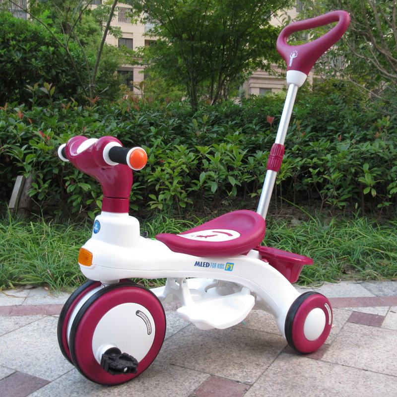 米蓝图儿童三轮车婴儿婴儿推车男女孩宝宝车脚踏车学步神器手推车