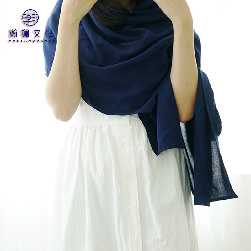 纯天然植物染手手工苗族蜡染围巾丝巾少数民族特色苗族蜡染