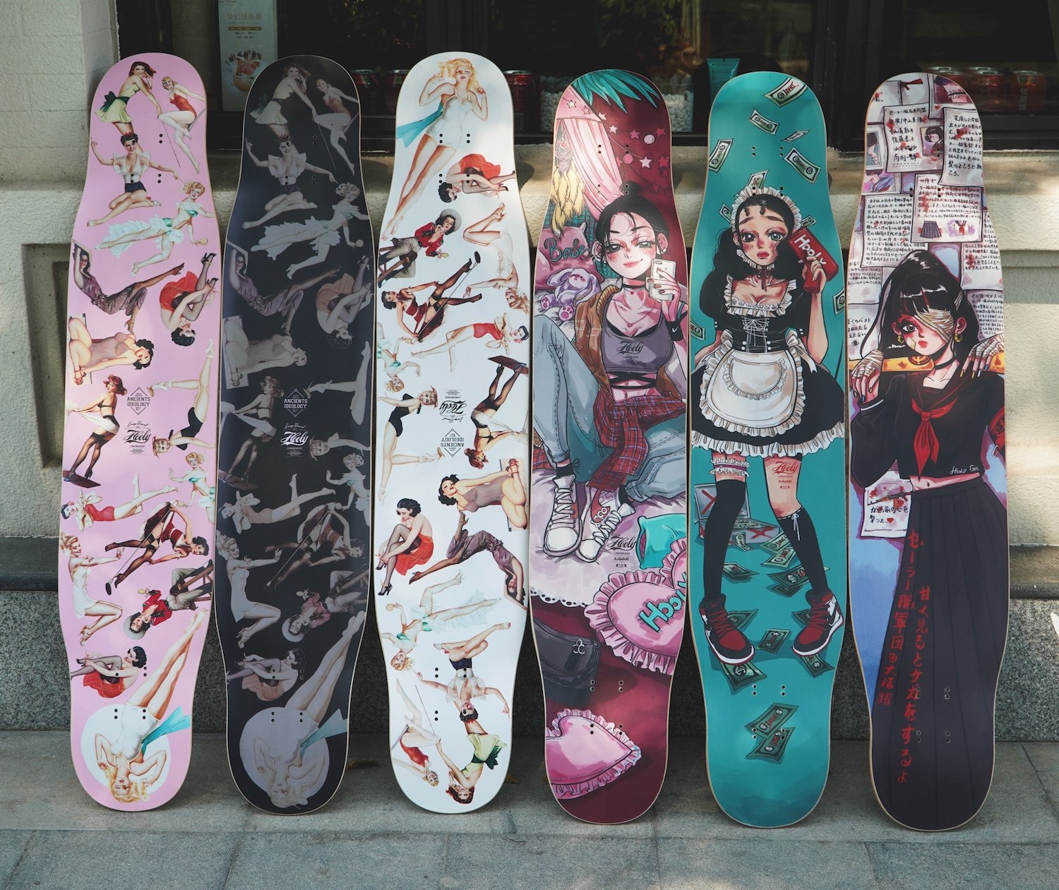 hooly长板girl滑板专业成年初学者女生儿童男生滑板