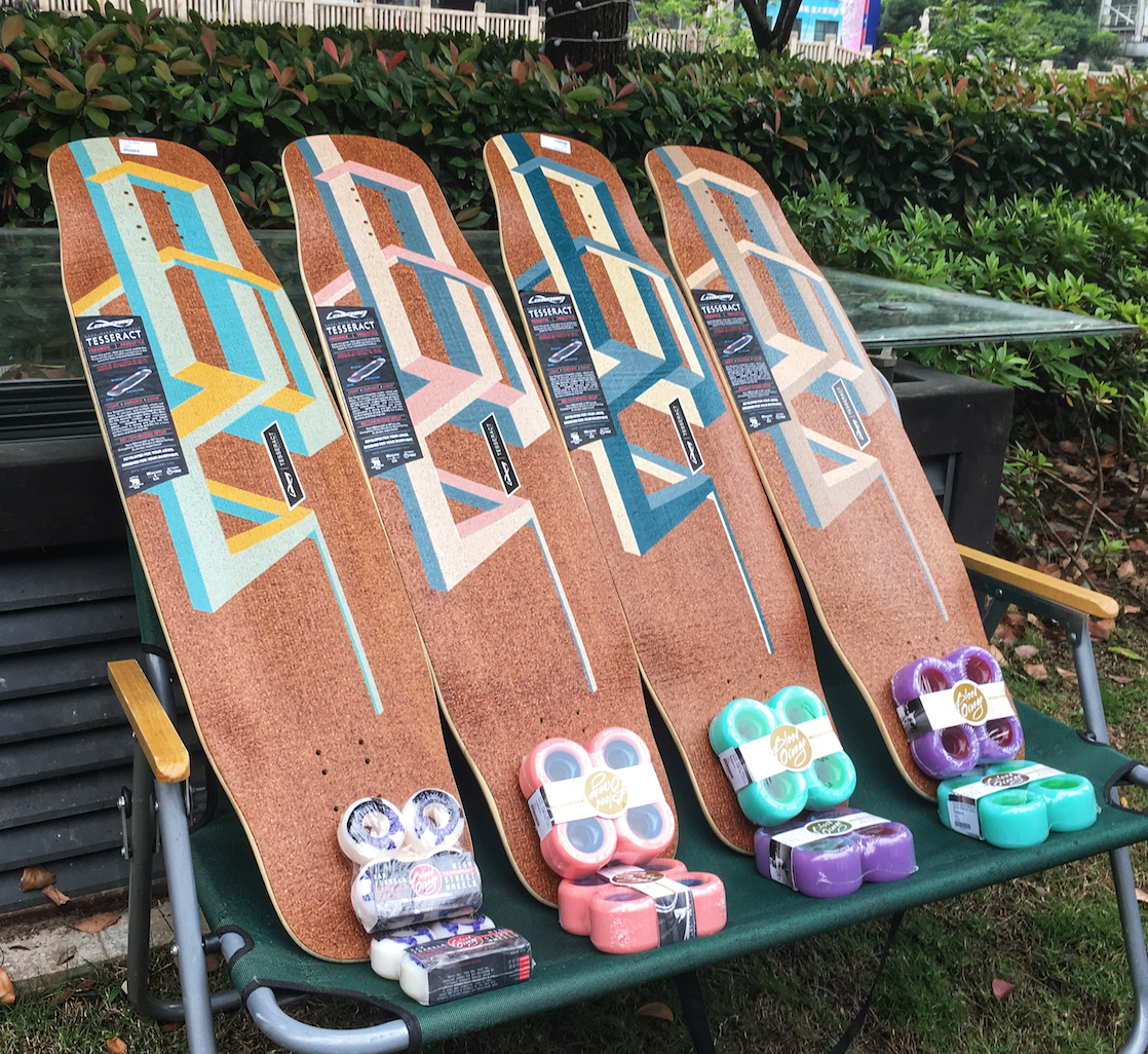长板loadedtesseract立方体进口全能速降平花板面福禄滑板