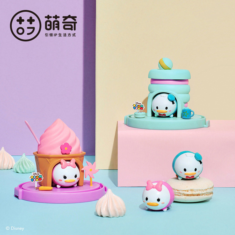 萌奇正版迪士尼松松tsum甜品屋场景盲盒手办公仔卡通动漫周边摆件