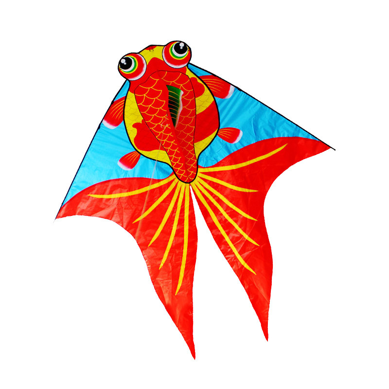 风筝潍坊百特品牌金龙鱼儿童成人蝶尾红金金鱼风筝