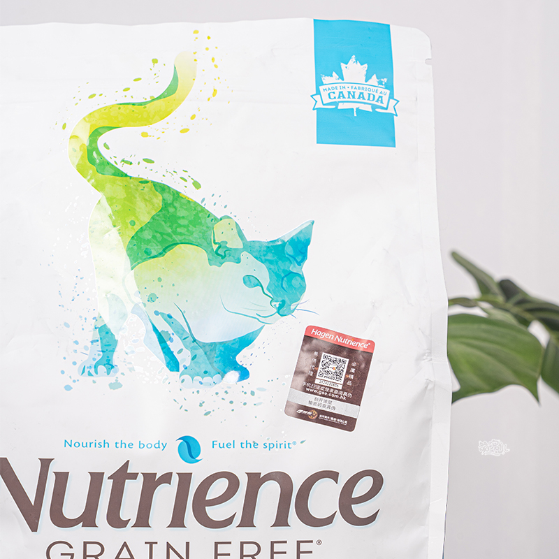 萌宠儿 Hagen Nutrience哈根纽翠斯无谷蓝潮金汐室内全猫粮12磅 - 图1