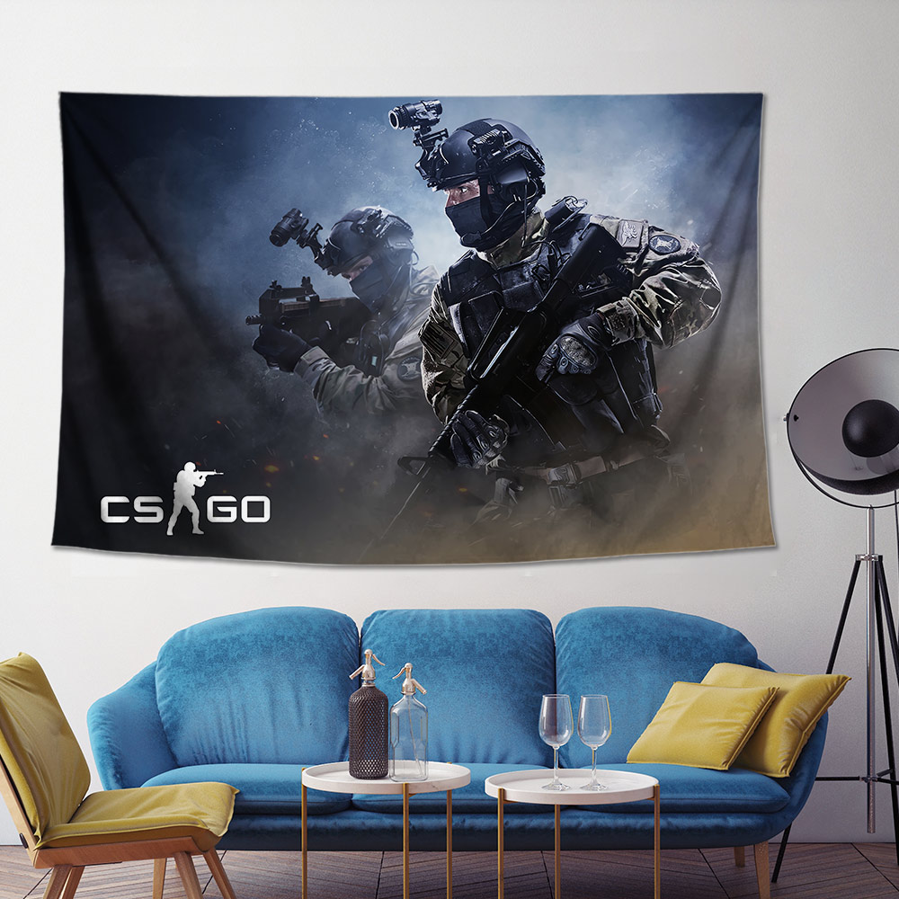 csgo挂布背景cs游戏周边海报挂毯反恐精英宿舍挂毯