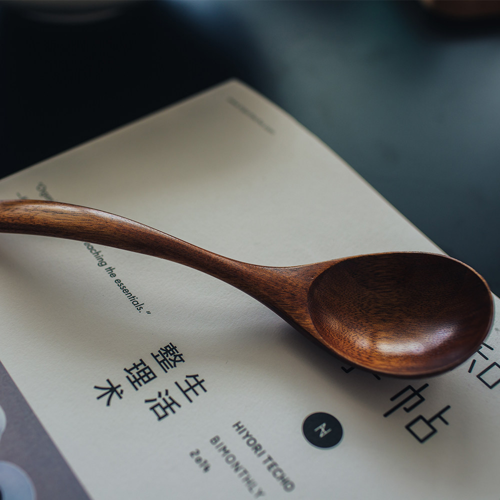 实木餐具木调羹创意手工小木勺子日式蜂蜜勺汤勺饭勺楠木文艺