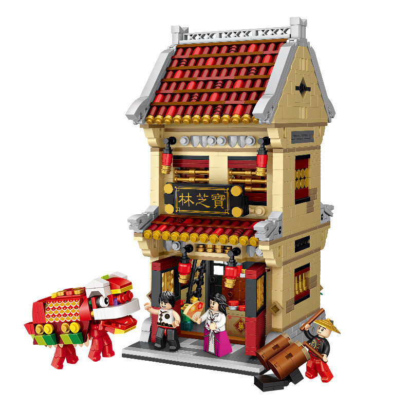 中华街loz小颗颗粒积木拼装玩具成年高难度宝芝林建构