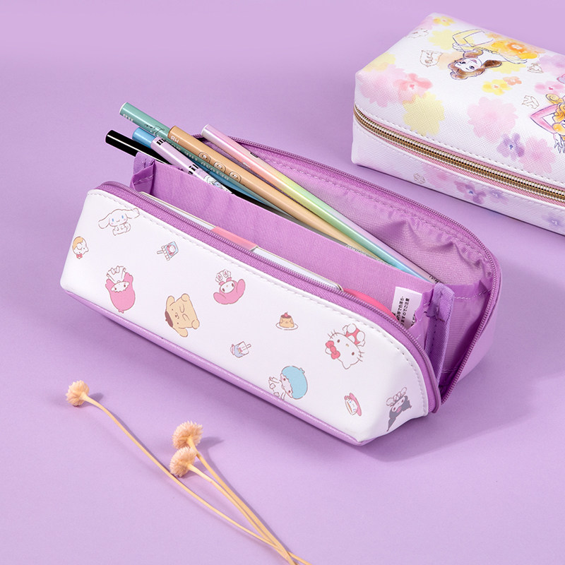日本限定cutemodel迪士尼公主学生卡通少女笔袋大容量收纳笔袋